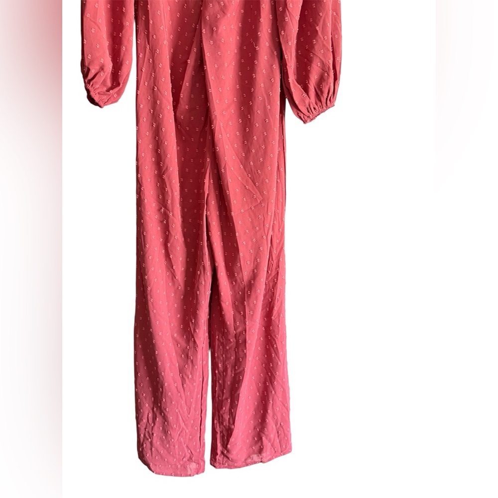 Lumiere Burgundy Wide Leg Jumpsuit - Picture 11 of 11